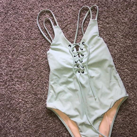 Pacsun Teal One Piece swim suit - Picture 4 of 4
